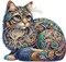 Diamond Painting Arts for Adults - Mandala Cat Partial Drill Diamond Art Paintings, DIY Craft Arts for Home Decor and Gifts - 12x12 Inches (Cat)